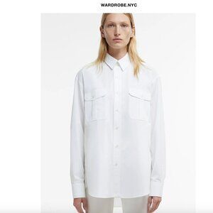 WARDROBE.NYC Oversize Shirt in White (XS)